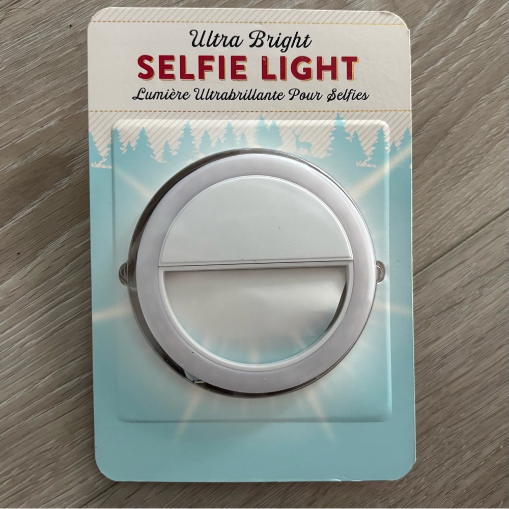 Indigo Ultra Bright Selfie Light - Silver and White